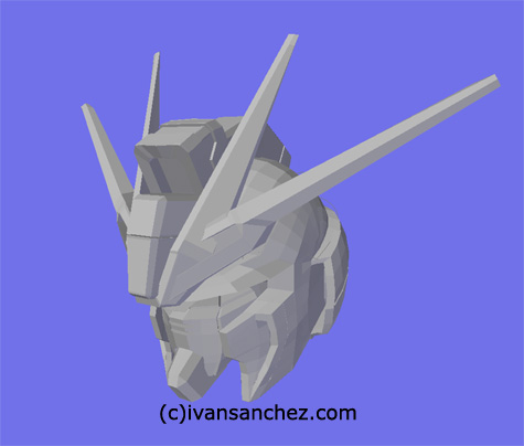 mobile suit gundam seed destiny impulse gundam force sword blast 3d mesh cg sandrum