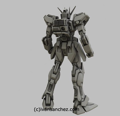 seed strike gundam 3d mesh cg sandrum