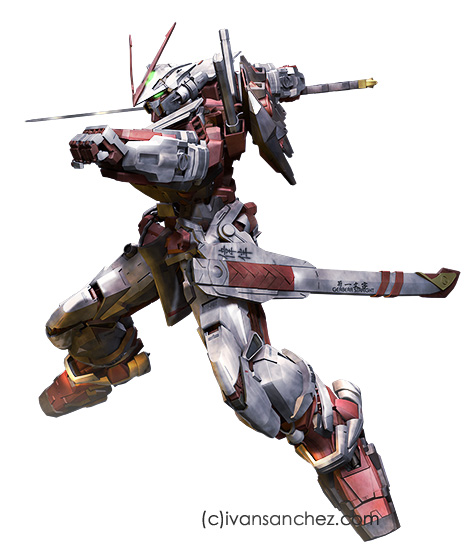 mobile suit perfect grade astray gundam seed 3d mesh cg sandrum
