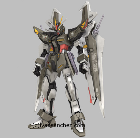 mobile suit gundam seed destiny stargazer strike noir 3d mesh cg sandrum