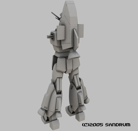 raider gundam seed 3d mesh cg sandrum