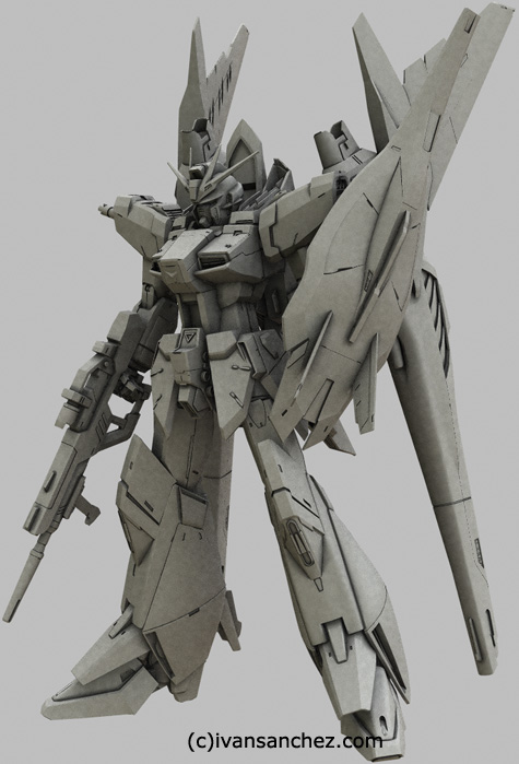 mobile suit gundam seed destiny saviour impulse gundam force sword blast 3d mesh cg sandrum