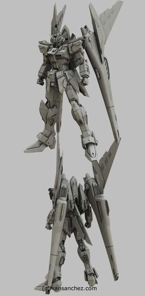 mobile suit gundam seed destiny saviour impulse gundam force sword blast 3d mesh cg sandrum