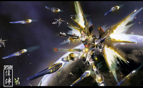 strike freedom strikefreedom seed gundam 3d mesh cg sandrum