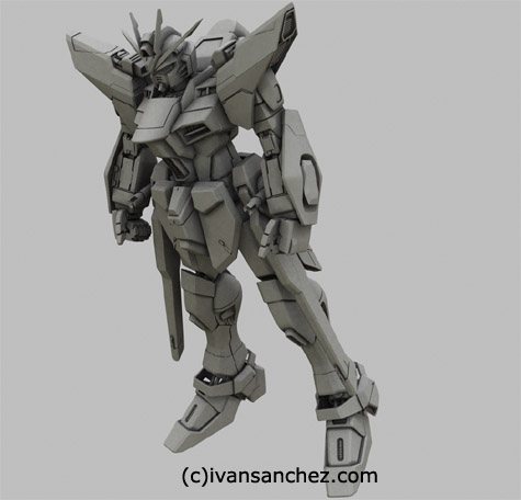 Strike Freedom gundam seed 3d mesh cg sandrum