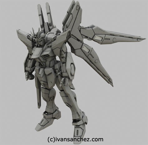 Strike Freedom gundam seed 3d mesh cg sandrum