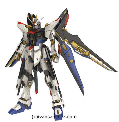 Strike Freedom gundam seed 3d mesh cg sandrum