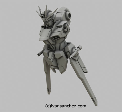 Strike Freedom gundam seed 3d mesh cg sandrum