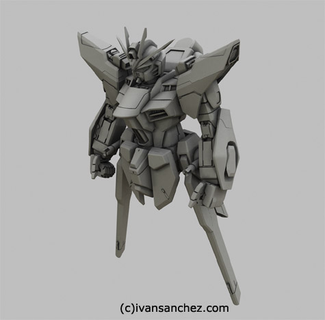 Strike Freedom gundam seed 3d mesh cg sandrum