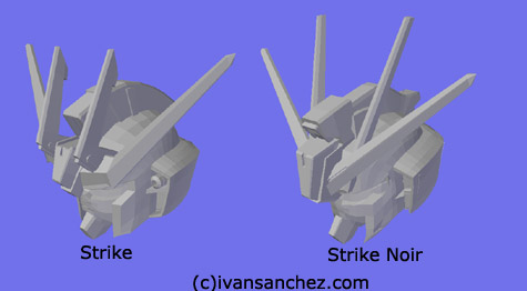 strike noir gundam 3d mesh cg sandrum