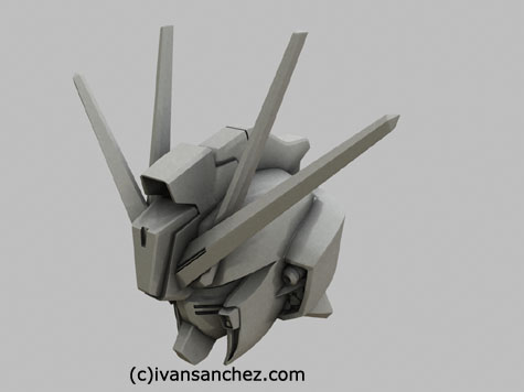 strike noir gundam 3d mesh cg sandrum