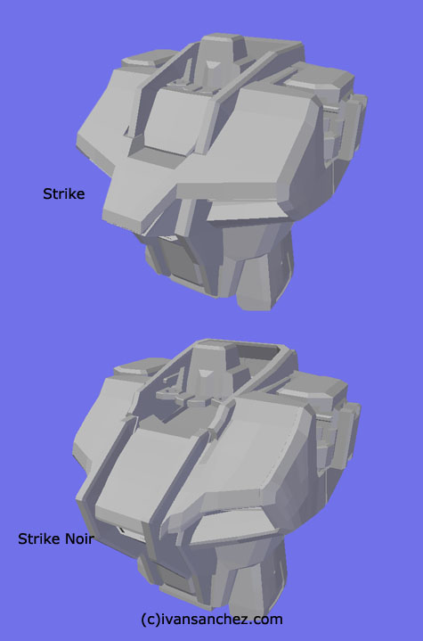 Strike Noir gundam 3d mesh cg sandrum