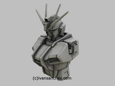 f91 gundam 3d mesh cg sandrum
