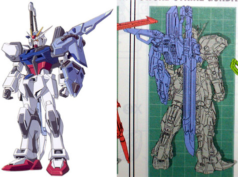 sword strike gundam seed 3d mesh cg sandrum
