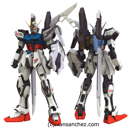 seed gundam strike mesh cg sandrum