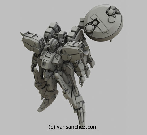 Deep Striker Ex-S Gundam S-Gundam gundam sentinel 3d mesh cg sandrum