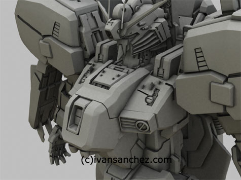 Ex-S Gundam S-Gundam gundam sentinel 3d mesh cg sandrum