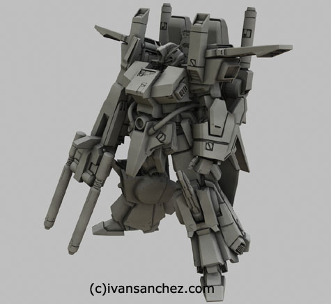 ZZ FAZZ Double Zeta gundam seed 3d mesh cg sandrum