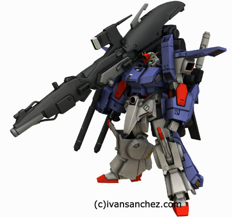ZZ FAZZ Double Zeta gundam seed 3d mesh cg sandrum