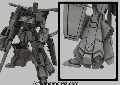 ZZ FAZZ Double Zeta gundam seed 3d mesh cg sandrum