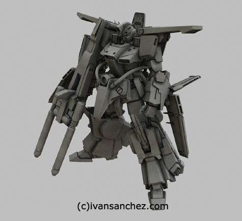 ZZ FAZZ Double Zeta gundam seed 3d mesh cg sandrum