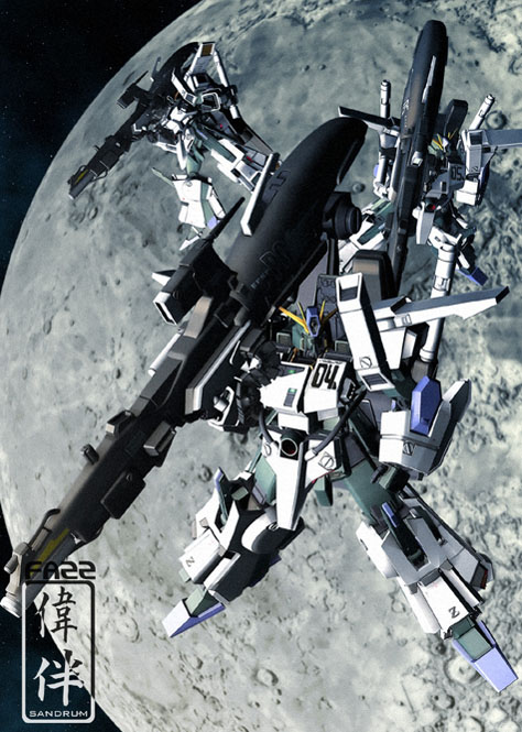 ZZ FAZZ Double Zeta gundam seed 3d mesh cg sandrum