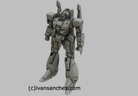 Zeta Plus Zplus gundam sentinel 3d mesh cg sandrum
