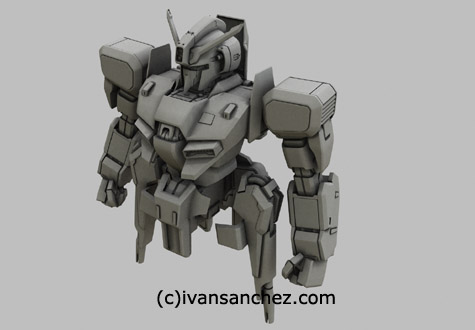 Zeta Plus Zplus gundam sentinel 3d mesh cg sandrum