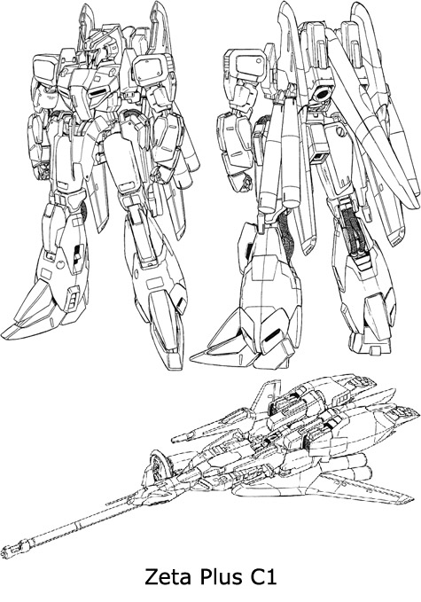 sentinel Zeta Plus A1 C1 Hummingbird gundam 3d mesh cg sandrum