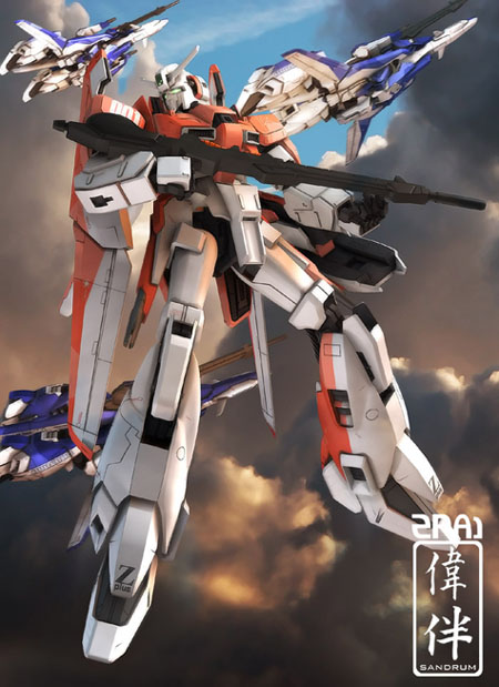 zeta plus a1 sentinel gundam 3d mesh cg sandrum