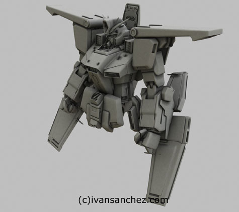 ZZ FAZZ Double Zeta gundam seed 3d mesh cg sandrum