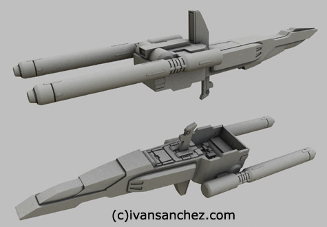 ZZ FAZZ Double Zeta gundam seed 3d mesh cg sandrum