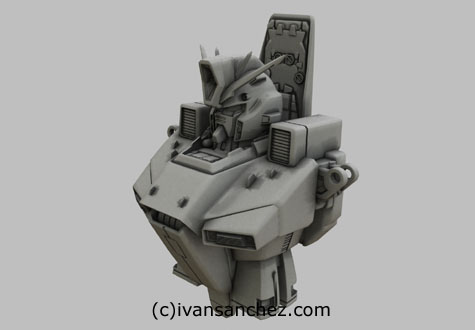 ZZ FAZZ Double Zeta gundam seed 3d mesh cg sandrum