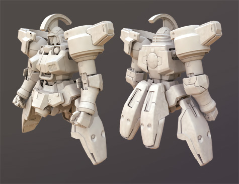 mobile suit gundam wing zero tallgeese 3d mesh cg sandrum