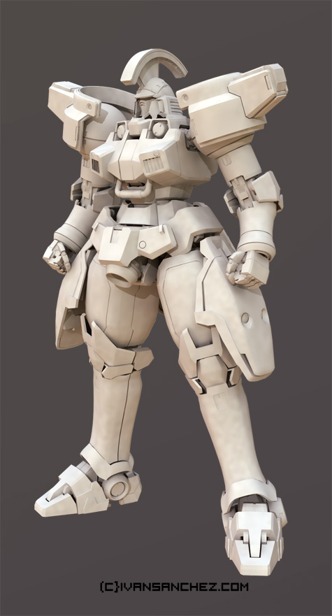 mobile suit gundam wing zero tallgeese 3d mesh cg sandrum