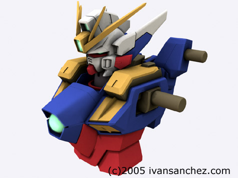 wing zero gundam 3d mesh sandrum