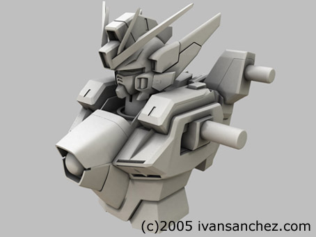 wing zero gundam 3d mesh sandrum