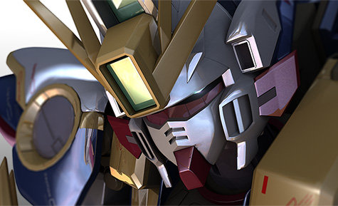 mobile suit gundam wing 3d mesh cg sandrum katoki hajime